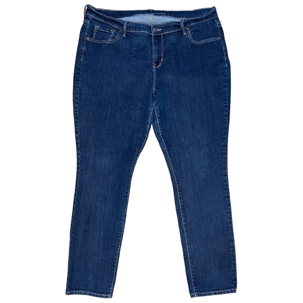 Old Navy Jeans Women’s Size 18 Regular Blue Dark Wash Curvy Mid-Rise 37x30